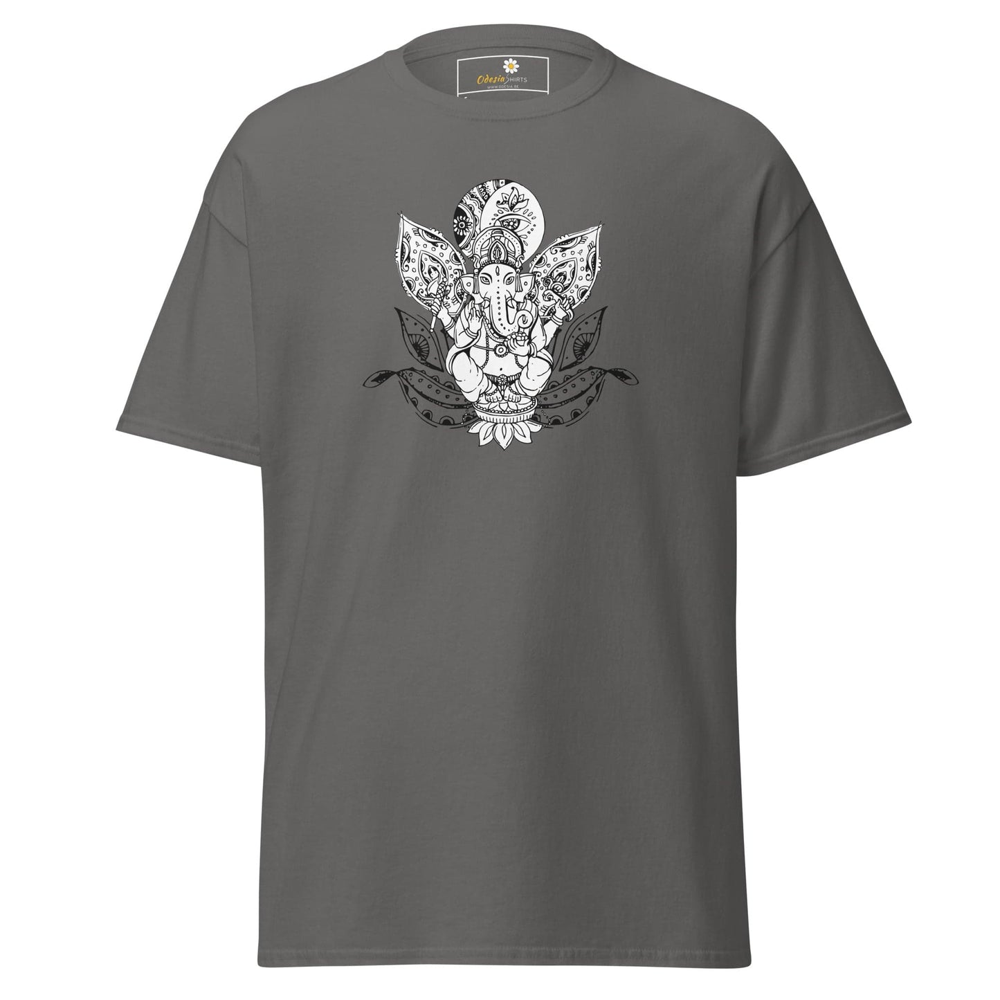 Unisex classic t-shirt - SPIRITUAL GANESH - REGULAR - Charcoal / S