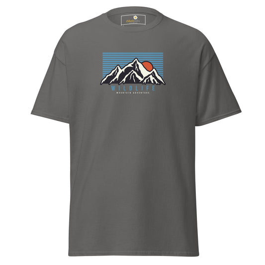 Unisex classic tee - NATURE MOUNTAIN WILDLIFE - REGULAR - Charcoal / S