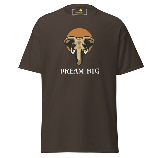 Unisex classic t-shirt - WILD LIFE ELEPHANT DREAM BIG - REGULAR - Dark Chocolate / S