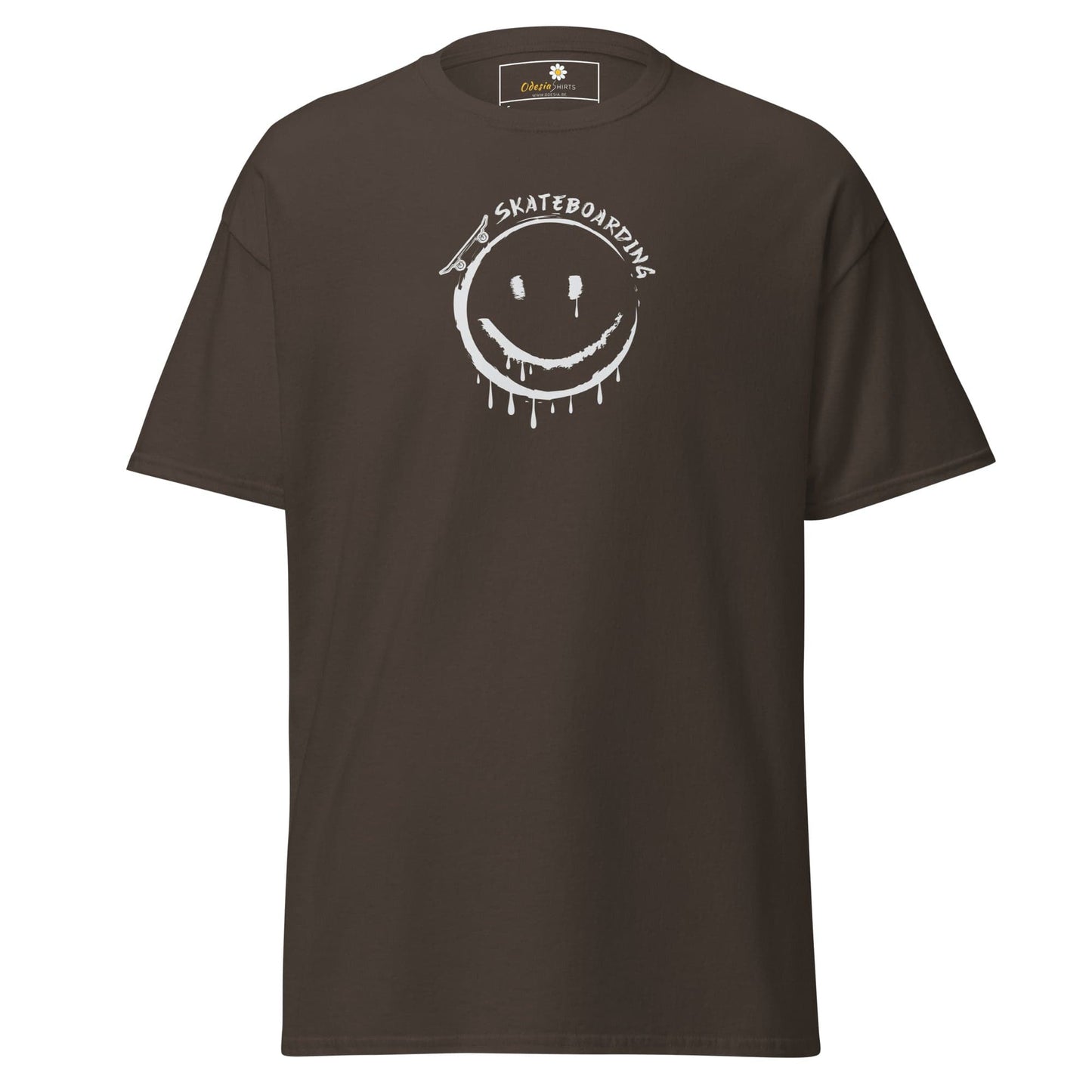 Unisex classic tee - SPORT SKATEBOARDING SMILE - REGULAR - Dark Chocolate / S