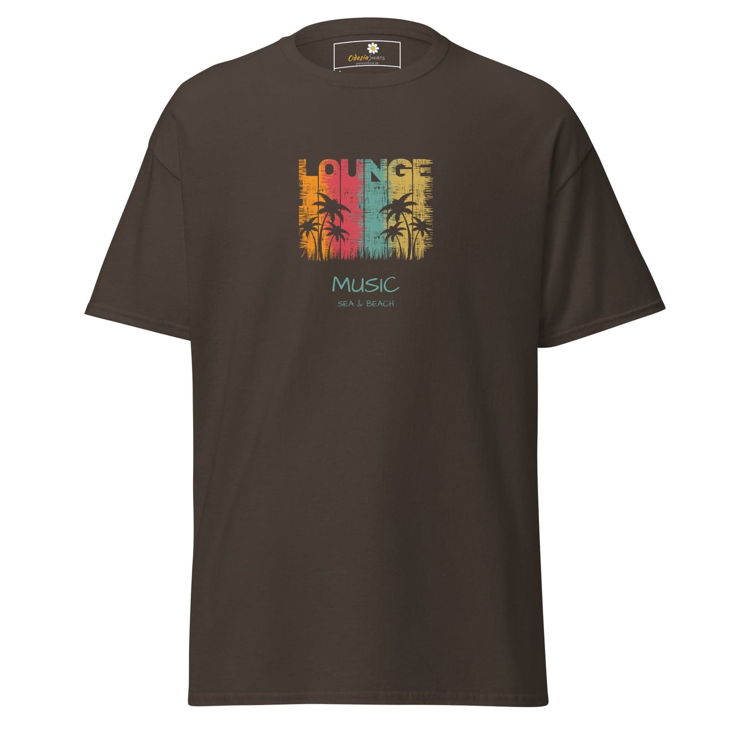 Unisex classic tee - MUSIC LOUNGE - REGULAR - Dark Chocolate / S
