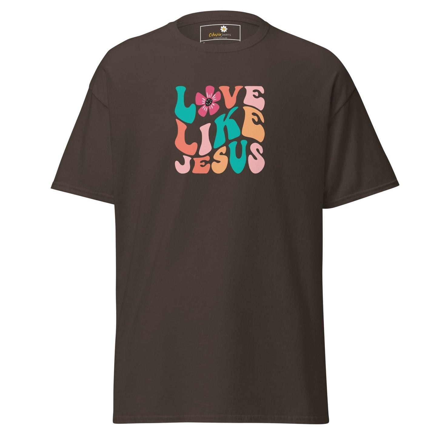 Unisex classic tee - SPIRITUAL LOVE LIKE JESUS - REGULAR - Dark Chocolate / S