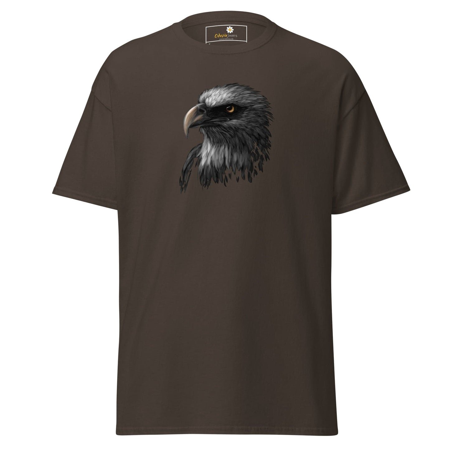 Unisex classic t-shirt - WILD LIFE EAGLE - REGULAR - Dark Chocolate / S