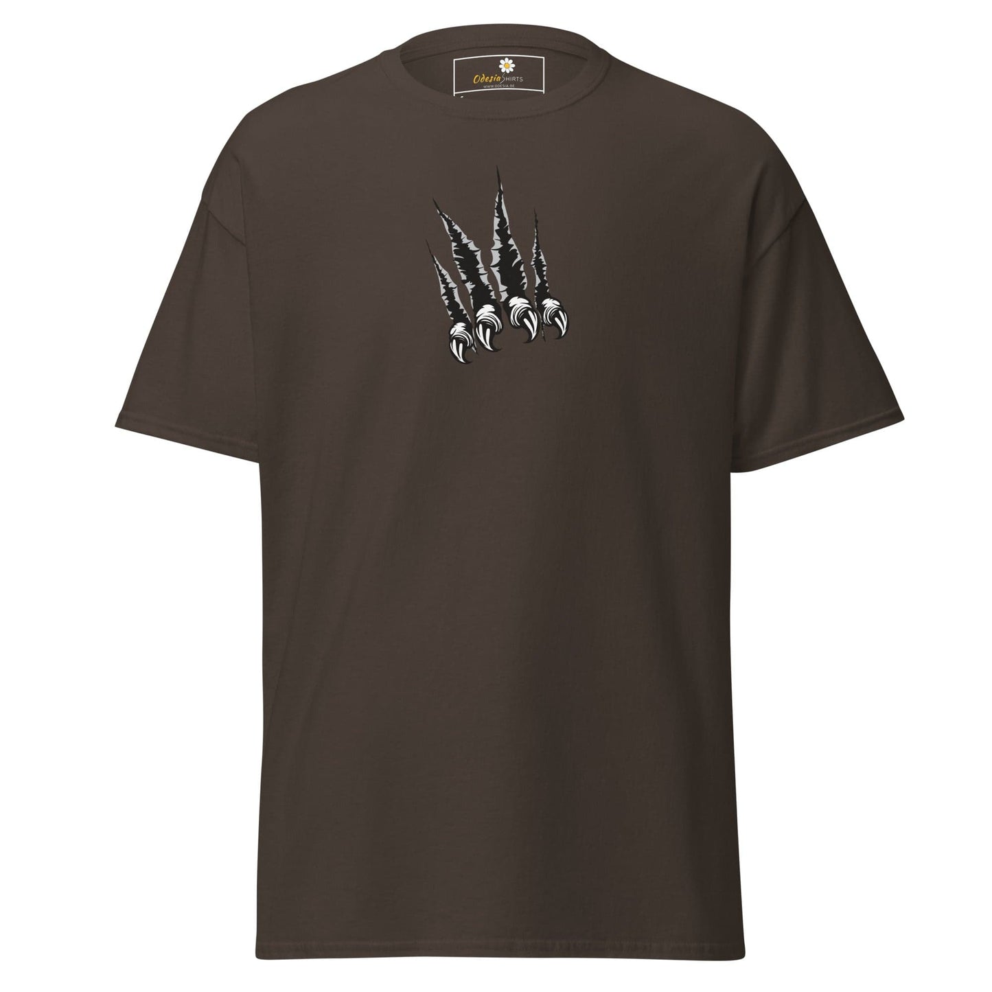 Unisex classic tee - WILD LIFE CLAWS - REGULAR - Dark Chocolate / S
