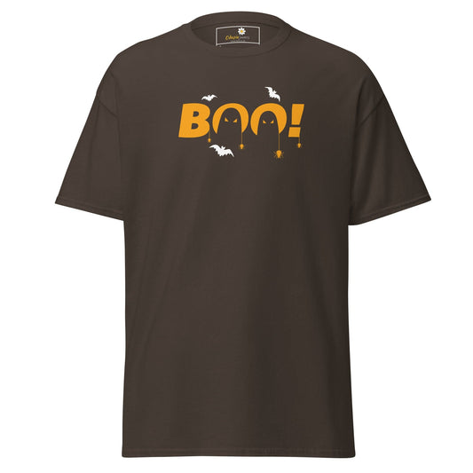 Unisex classic t-shirt - SEASONAL HALLOWEEN BOO - REGULAR - Dark Chocolate / S