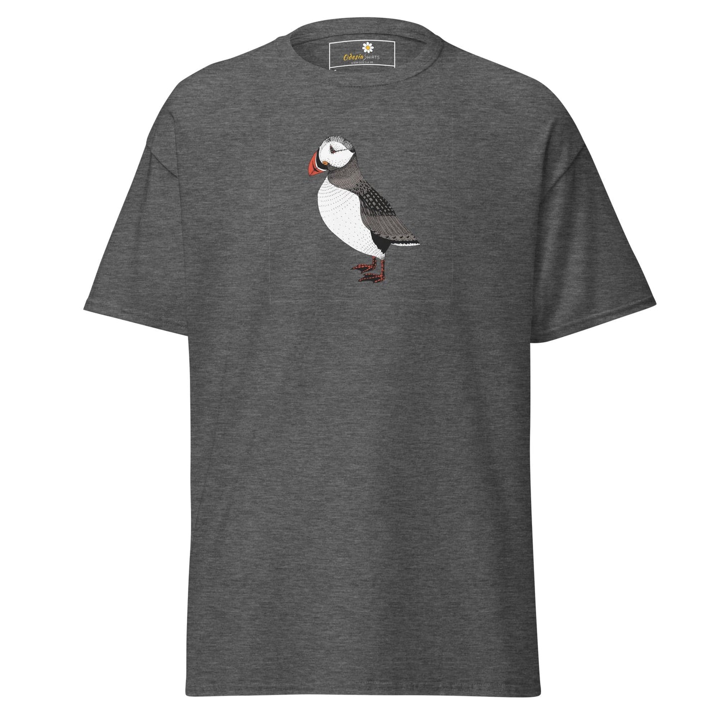 Unisex classic tee - WILD LIFE WALKING BIRD - REGULAR - Dark Heather / S