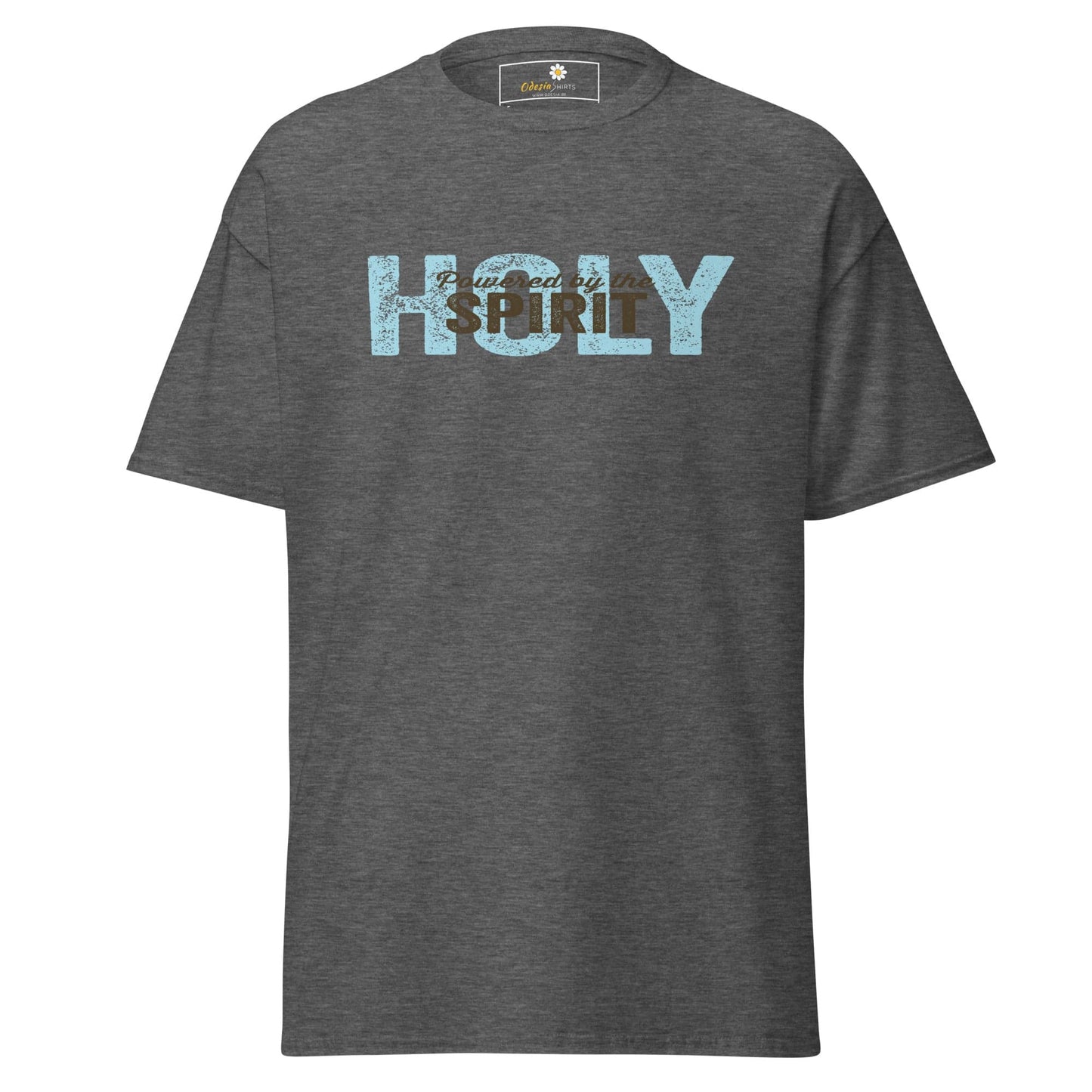 Unisex classic tee - SPIRITUAL POWERED HOLY SPIRIT - REGULAR - Dark Heather / S