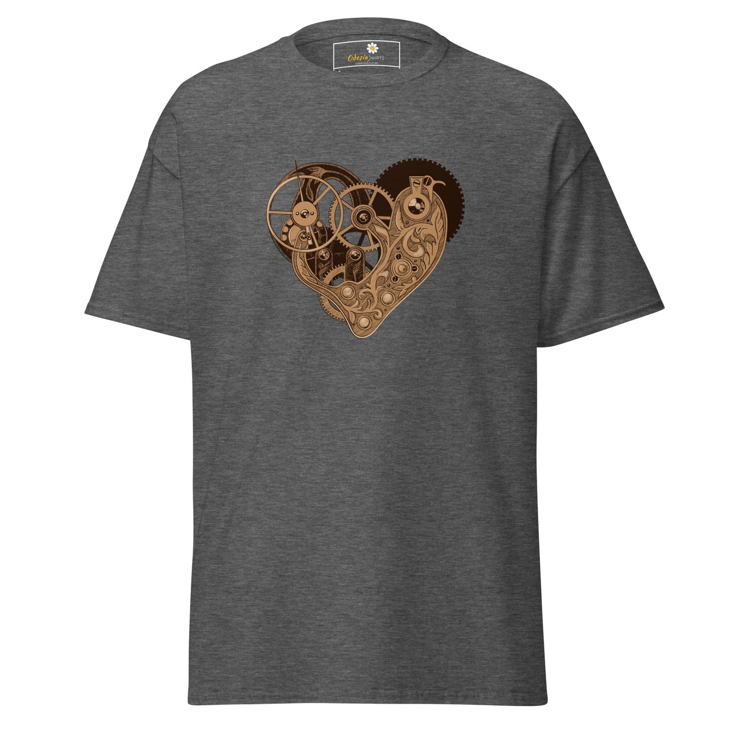 Unisex classic tee - ABSTRACT HEART - REGULAR - Dark Heather / S