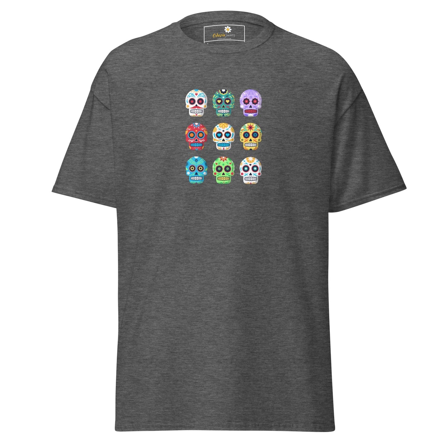 Unisex classic tee - SKULL COLOR SKULLS - REGULAR - Dark Heather / S