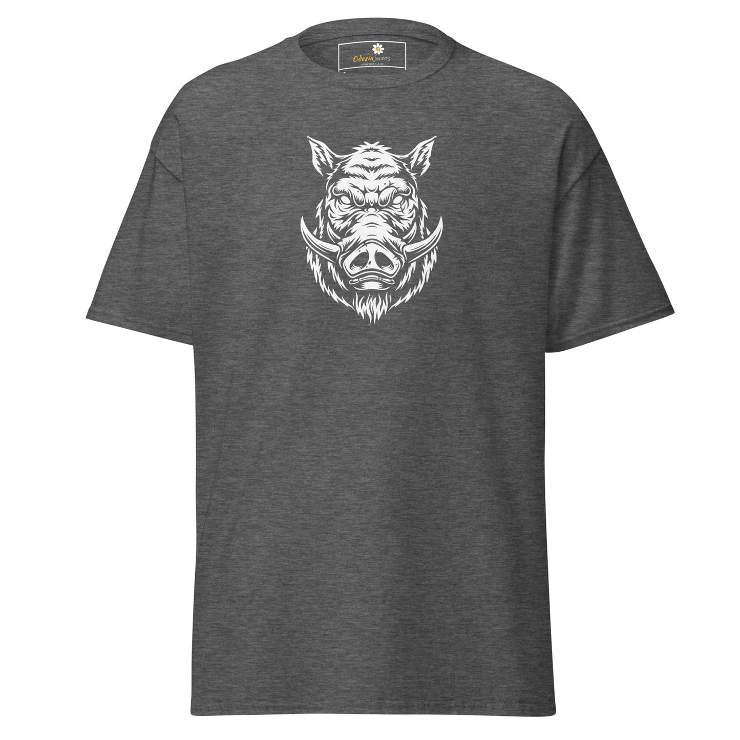 Unisex classic t-shirt - WILD LIFE PIG - REGULAR - Dark Heather / S