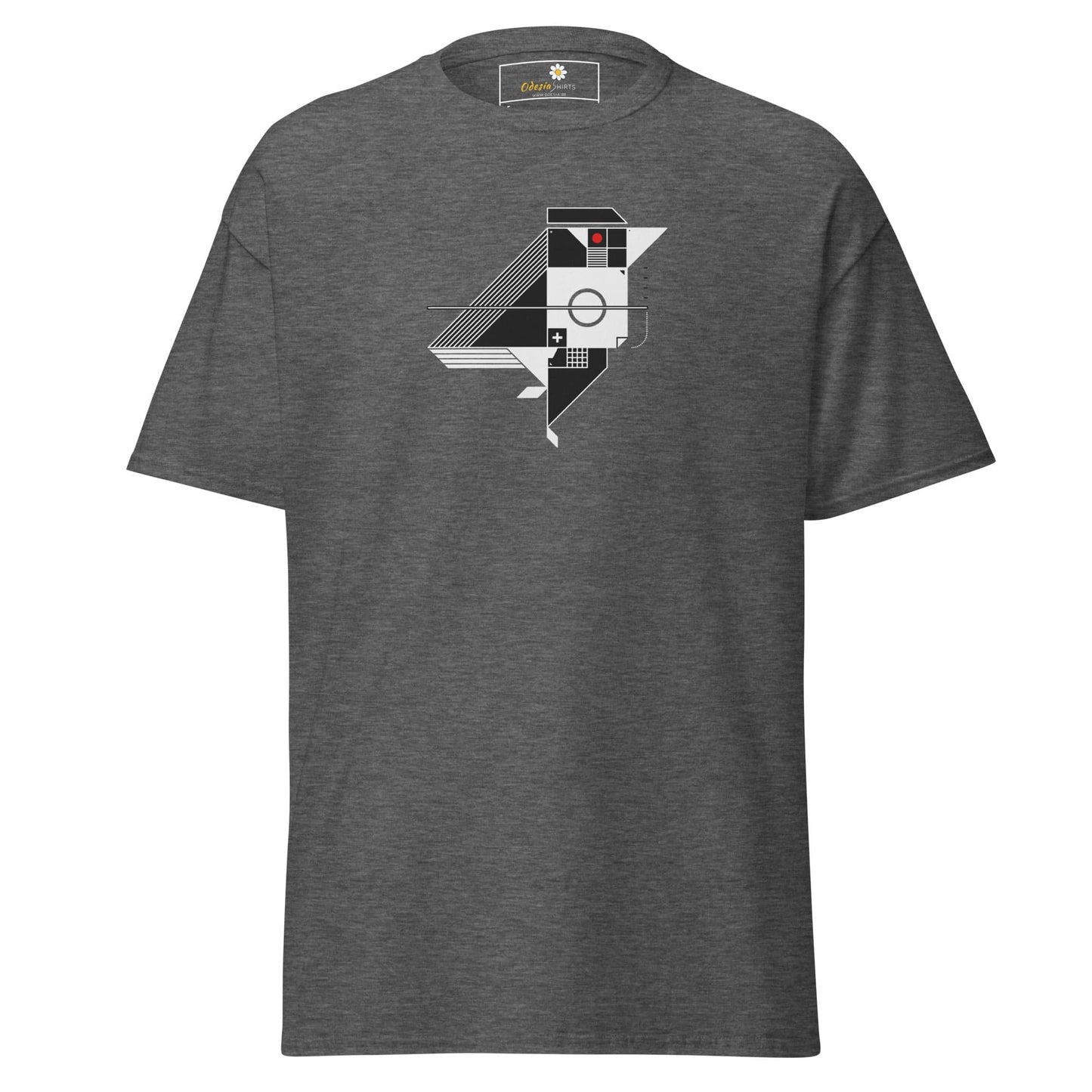 Unisex classic tee - ABSTRACT BIRD - REGULAR - Dark Heather / S