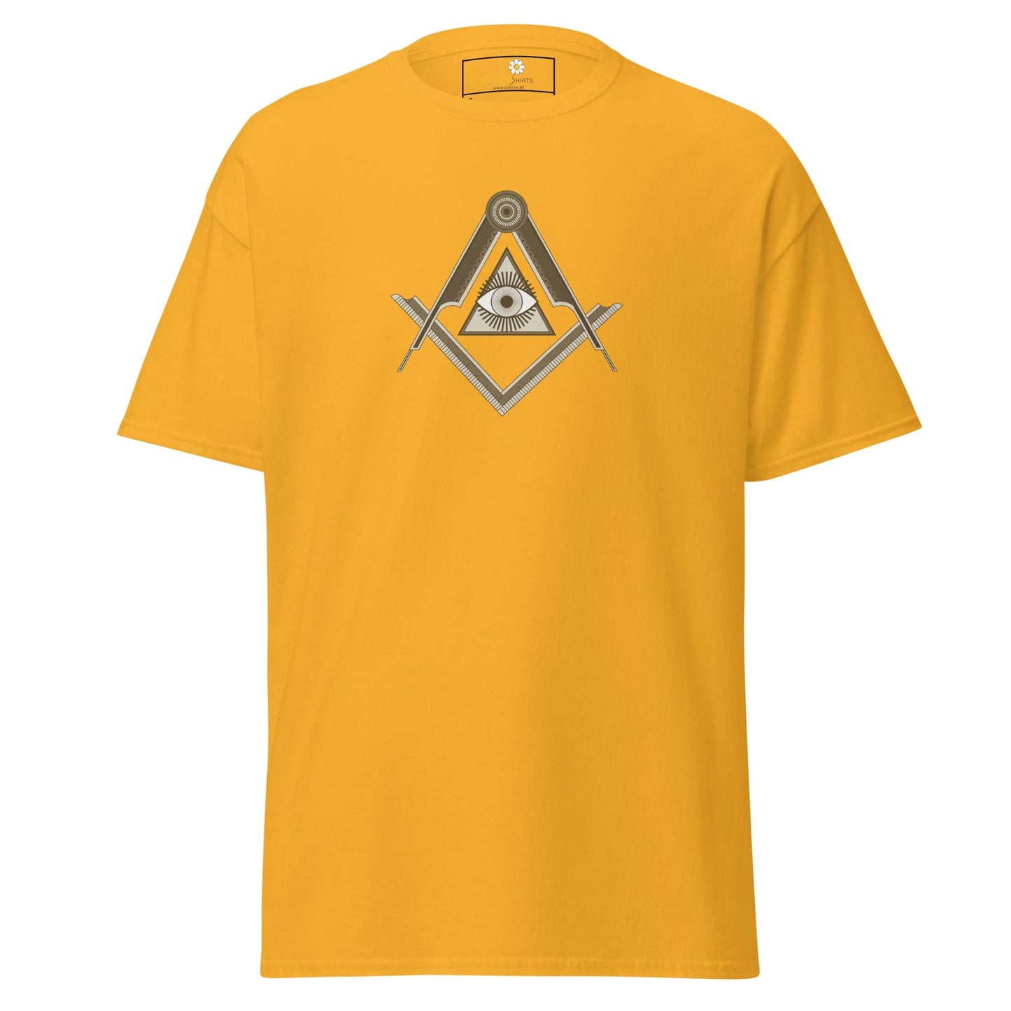Unisex classic t-shirt - MYSTIC EYE TRIANGLE - REGULAR - Gold / S