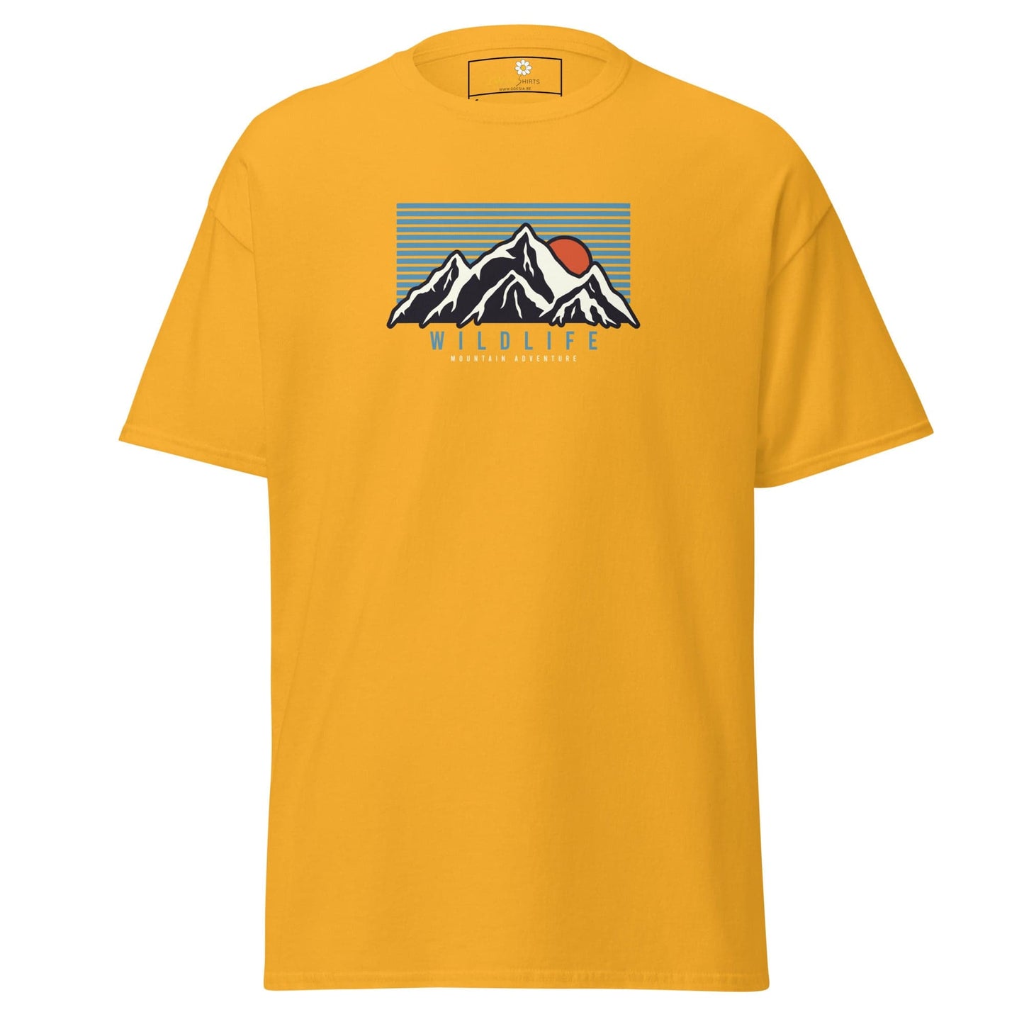 Unisex classic tee - NATURE MOUNTAIN WILDLIFE - REGULAR - Gold / S