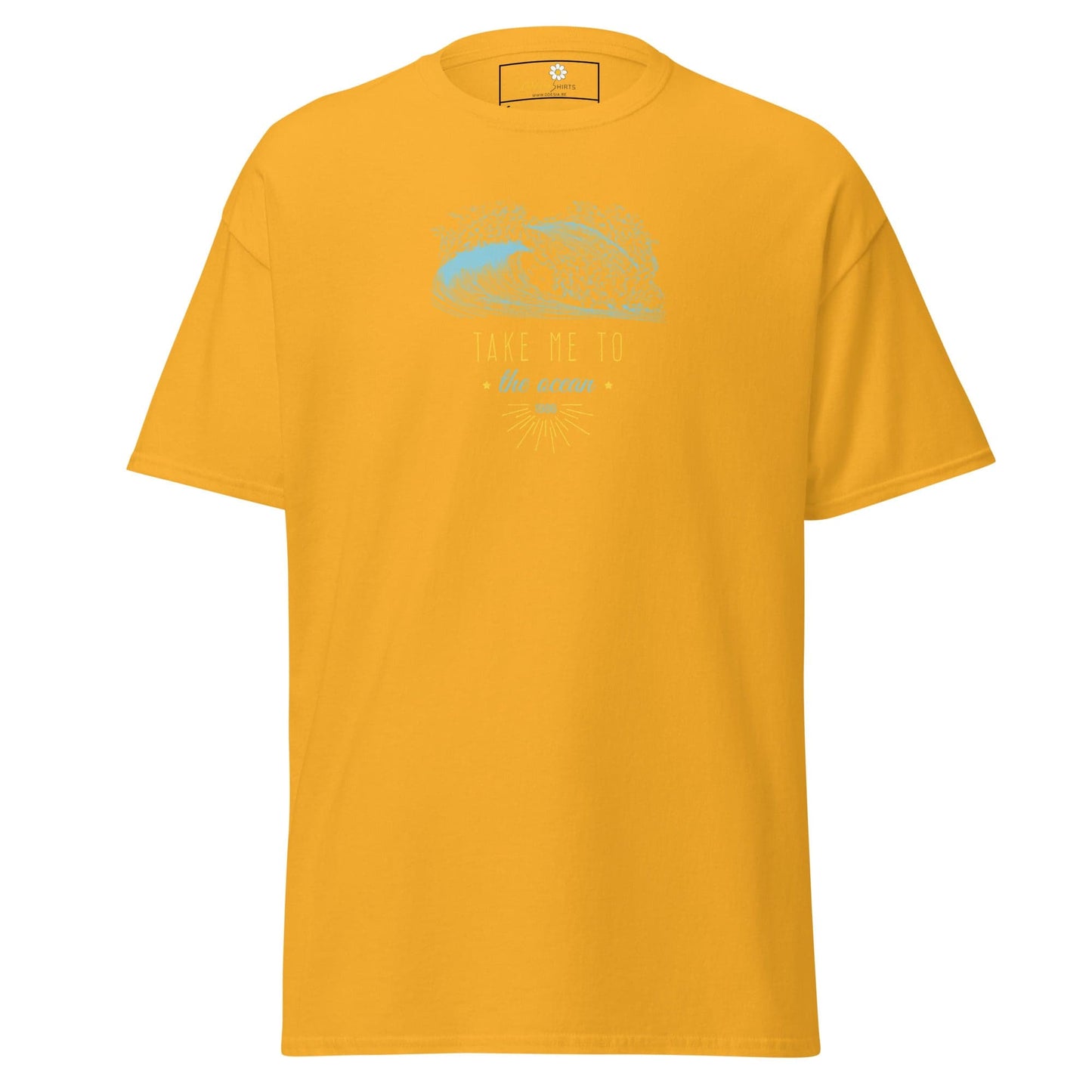 Unisex classic t-shirt - SEALIFE TAKE ME TO THE OCEAN - REGULAR - Gold / S