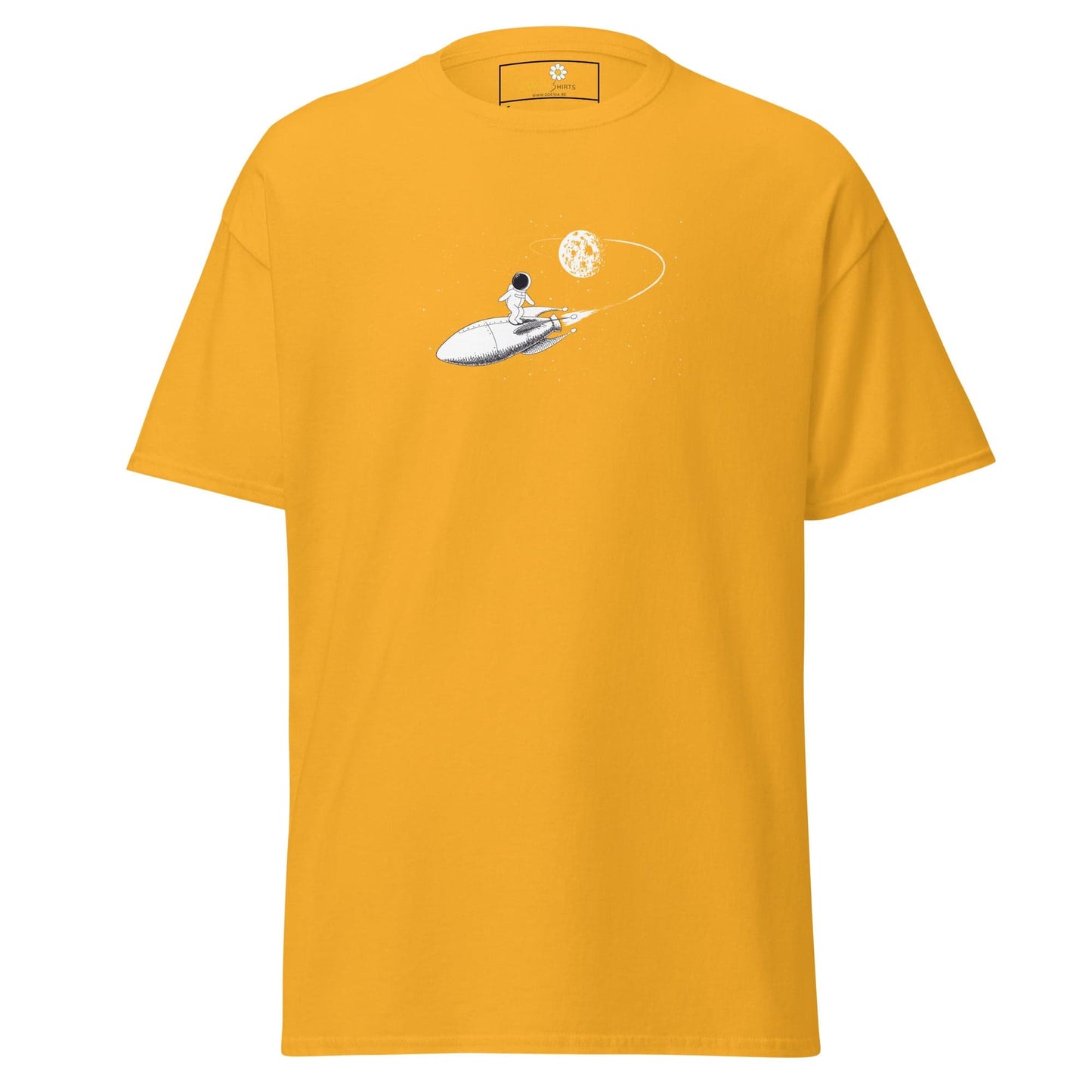 Unisex classic tee - ASTRONAUT ROCKET - REGULAR - Gold / S