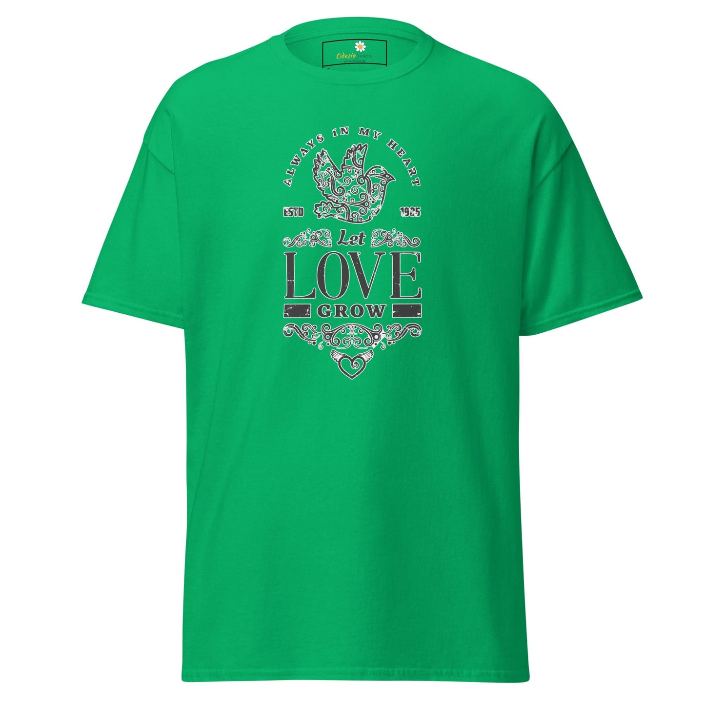 Unisex classic tee - POSITIVE LET LOVE GROW - REGULAR - Irish Green / S