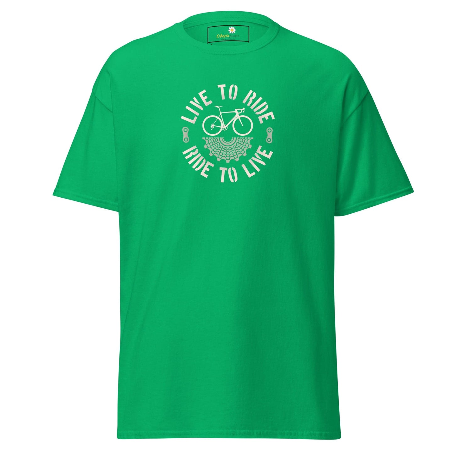Unisex classic t-shirt - SPORT BICYCLE RIDE TO LIVE - REGULAR - Irish Green / S