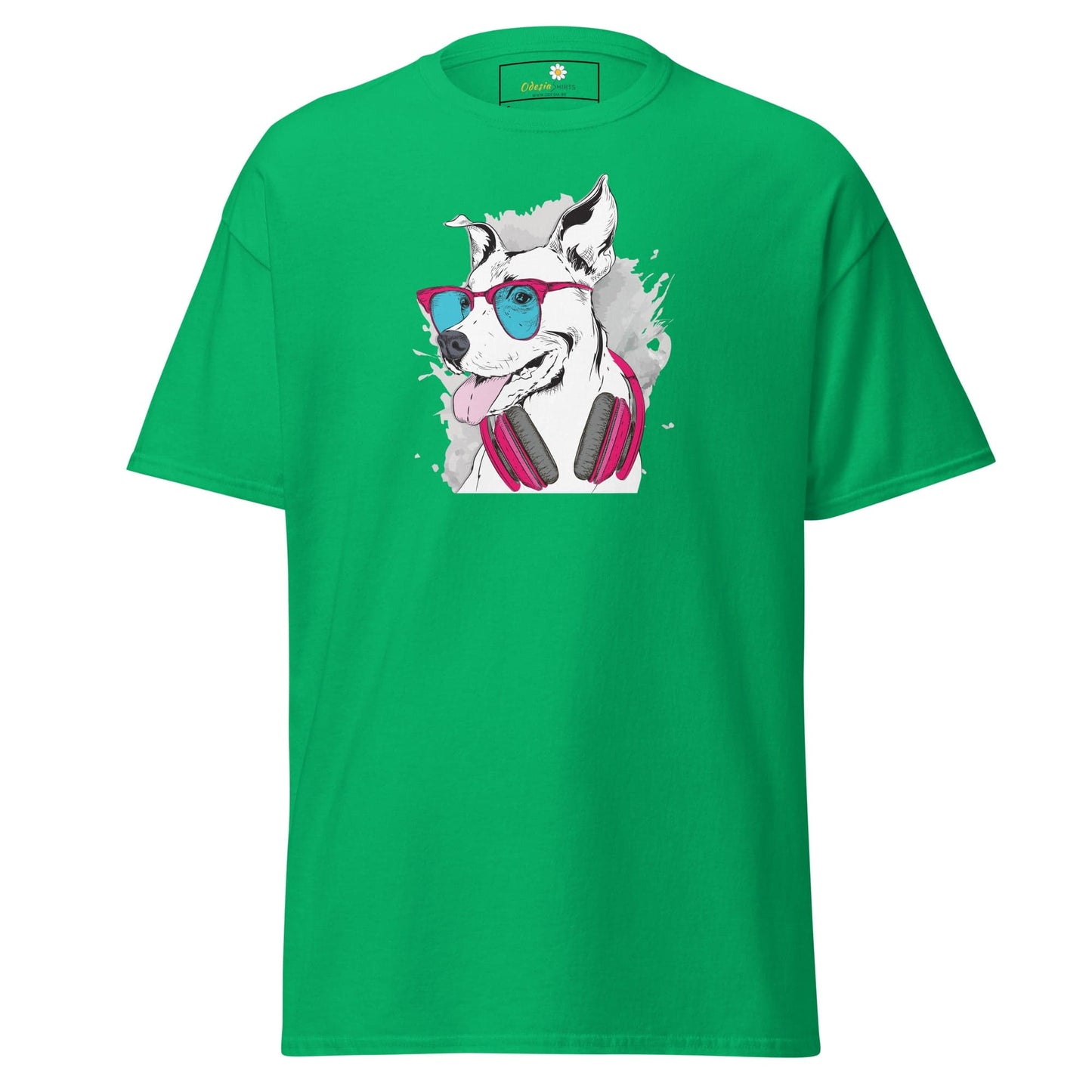 Unisex classic t-shirt - ANIMALS MUSIC DOG - REGULAR - Irish Green / S