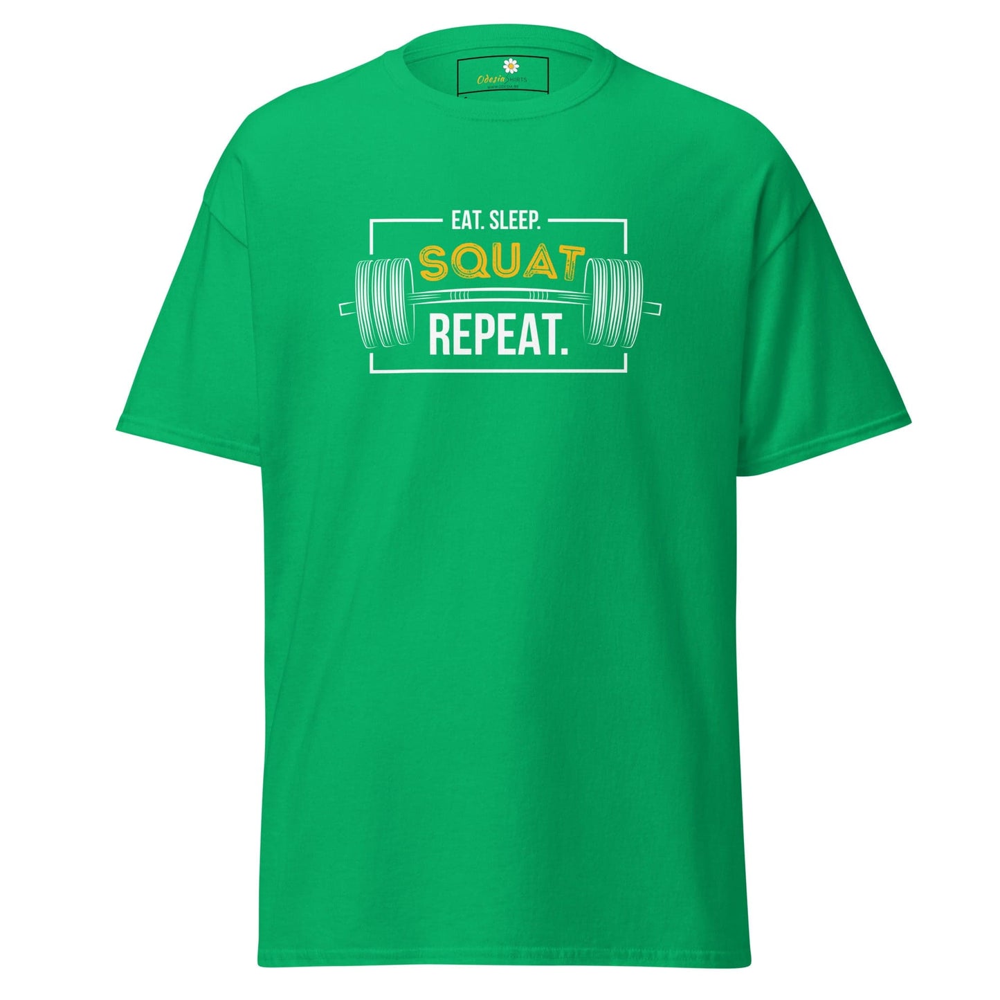 Unisex classic t-shirt - SPORT SQUAT REPEAT - REGULAR - Irish Green / S
