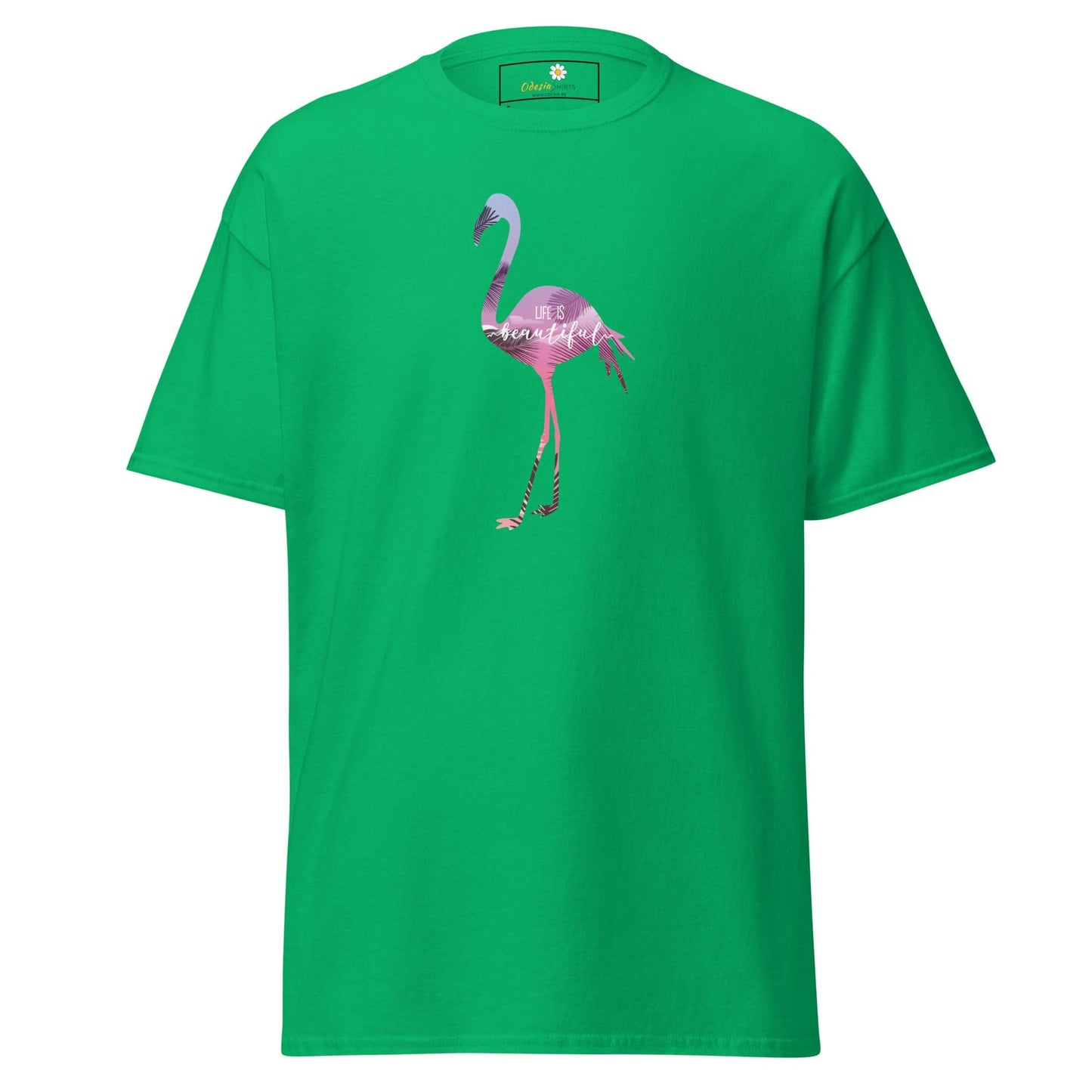Unisex classic tee - WILD LIFE FLAMINGO - REGULAR - Irish Green / S