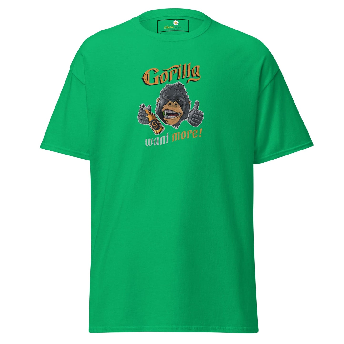 Unisex classic t-shirt - FUN WILD LIFE GORILLA WANT MORE - REGULAR - Irish Green / S