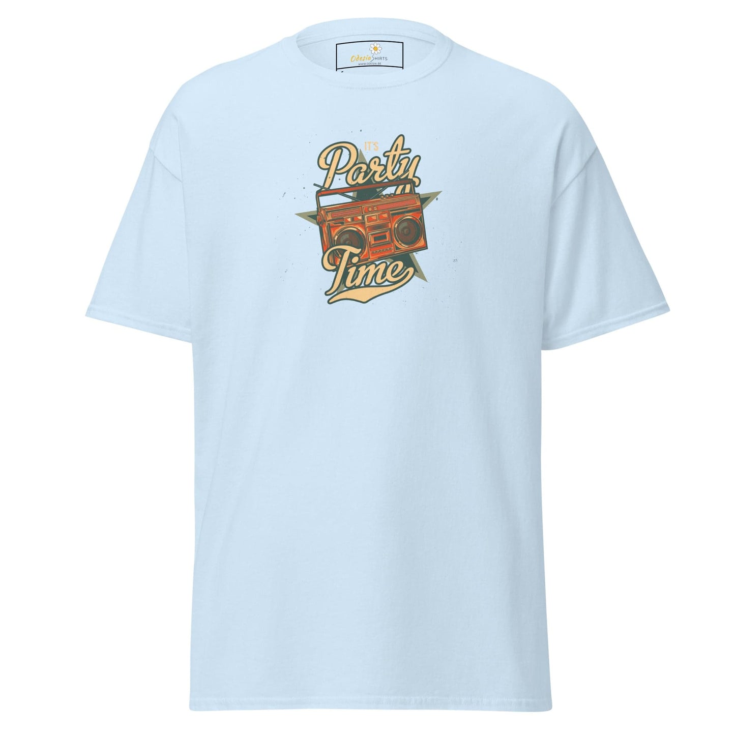 Unisex classic tee - MUSIC PARTY TIME - REGULAR - Light Blue / S