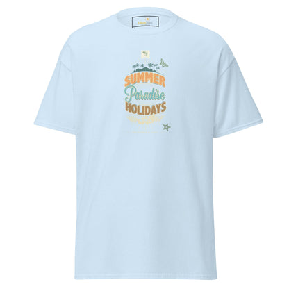 Unisex classic tee - SUMMER PARADISE - REGULAR - Light Blue / S