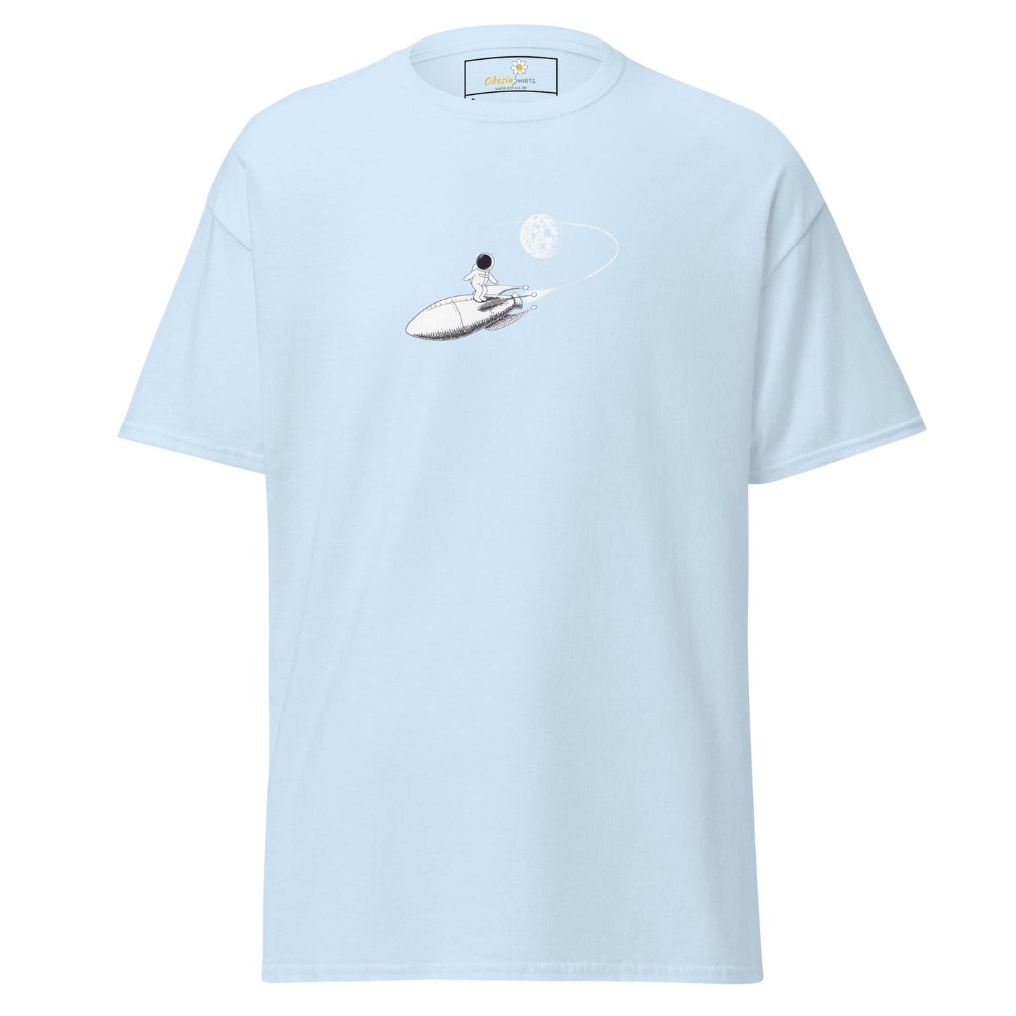 Unisex classic tee - ASTRONAUT ROCKET - REGULAR - Light Blue / S