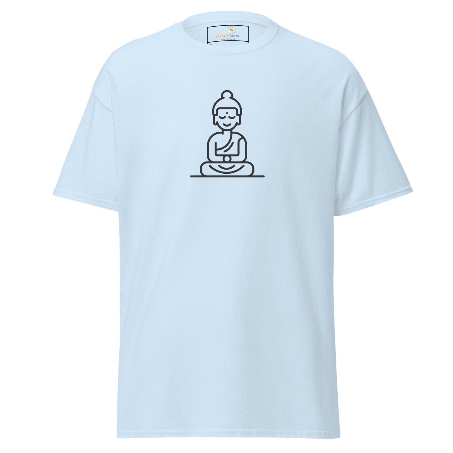 Unisex classic t-shirt - MYSTIC MONK MEDITATING - REGULAR - Light Blue / S