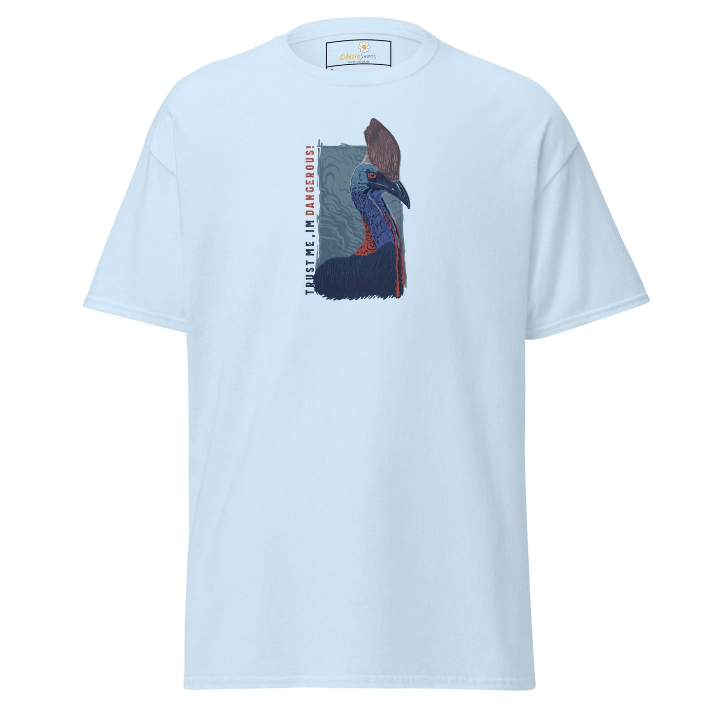 Unisex classic t-shirt - WILD LIFE DANGEROUS - REGULAR - Light Blue / S