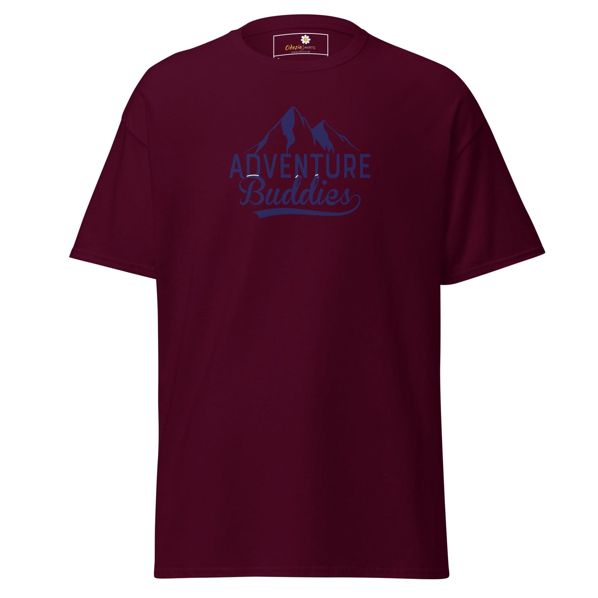 Unisex classic t-shirt - SPORT ADVENTURE BUDDIES - REGULAR - Maroon / S