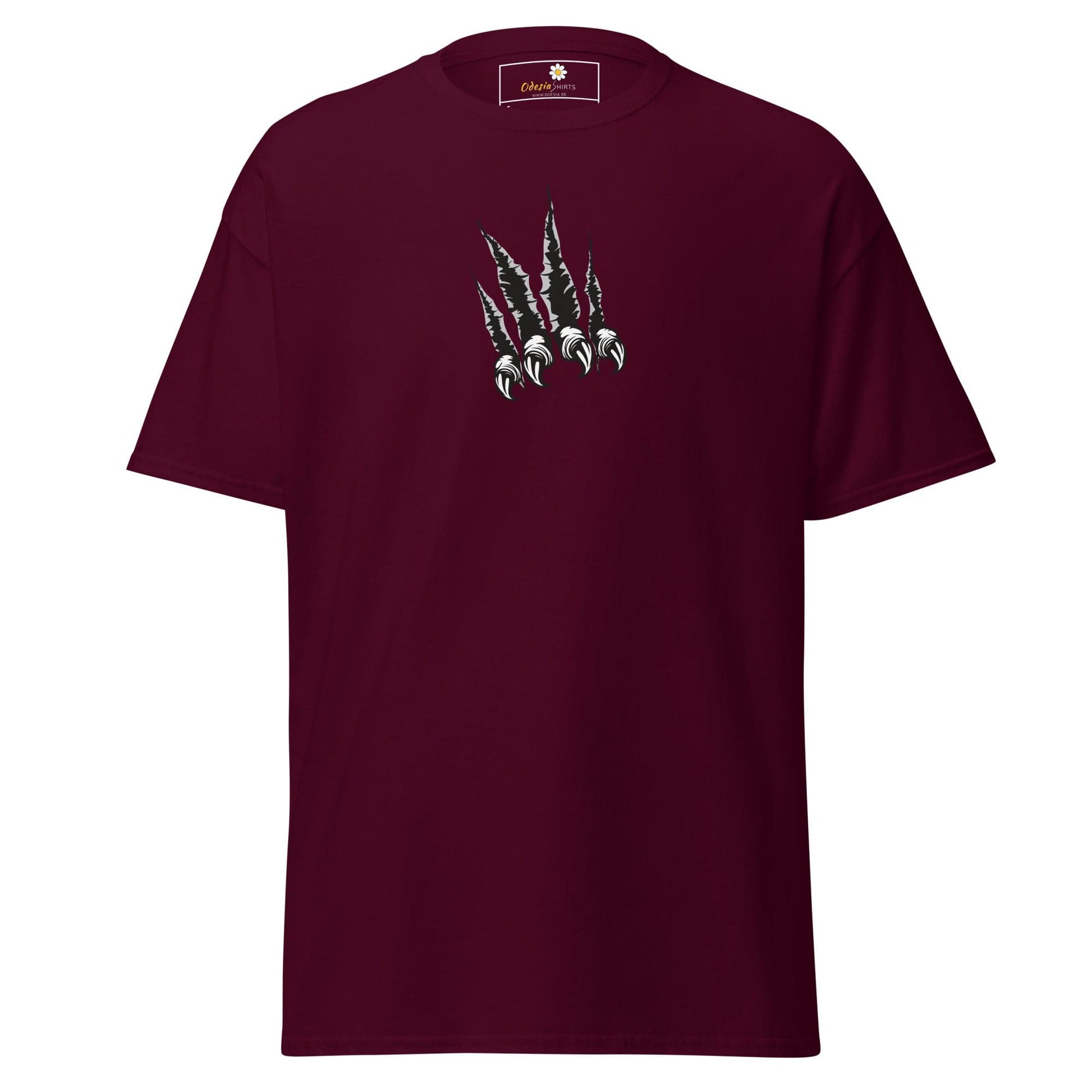 Unisex classic tee - WILD LIFE CLAWS - REGULAR - Maroon / S