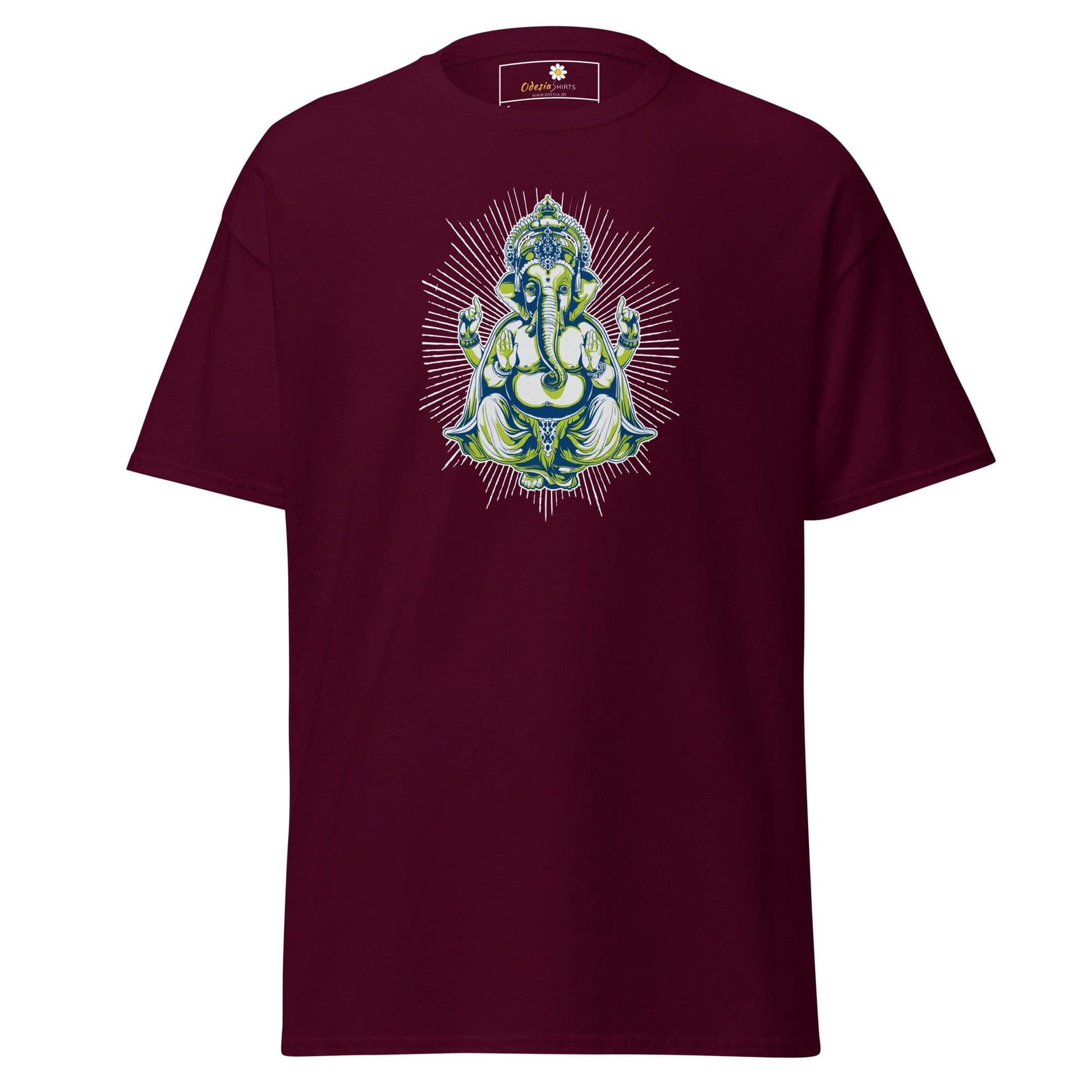 Unisex classic tee - SPIRITUAL GANESH - REGULAR - Maroon / S
