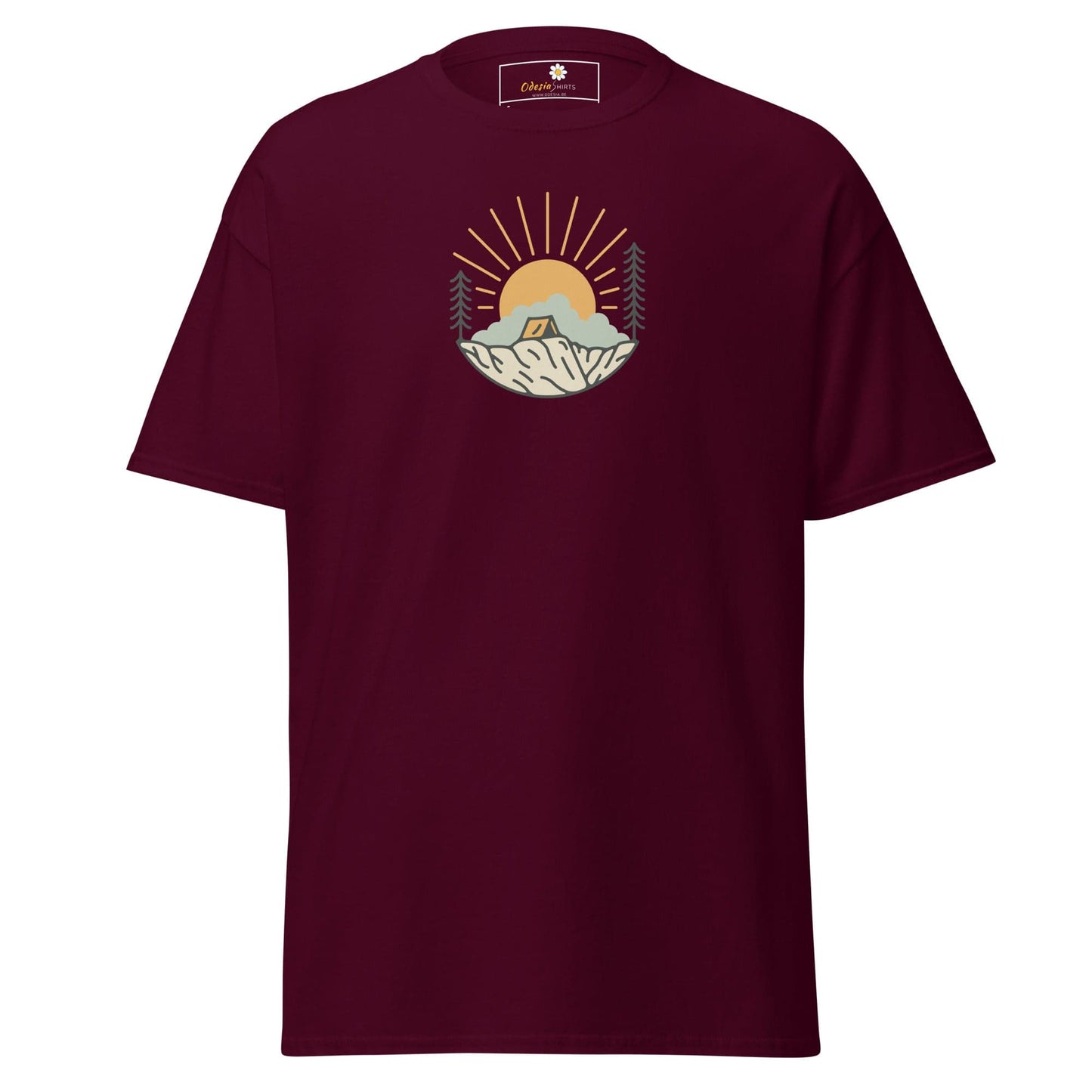 Unisex classic tee - MISC SUNNY CIRCLE - REGULAR - Maroon / S