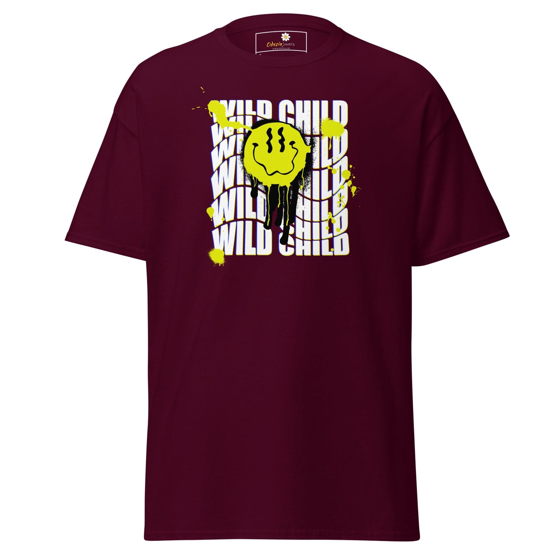Unisex classic tee - MISC WILD CHILD SMILE - REGULAR - Maroon / S