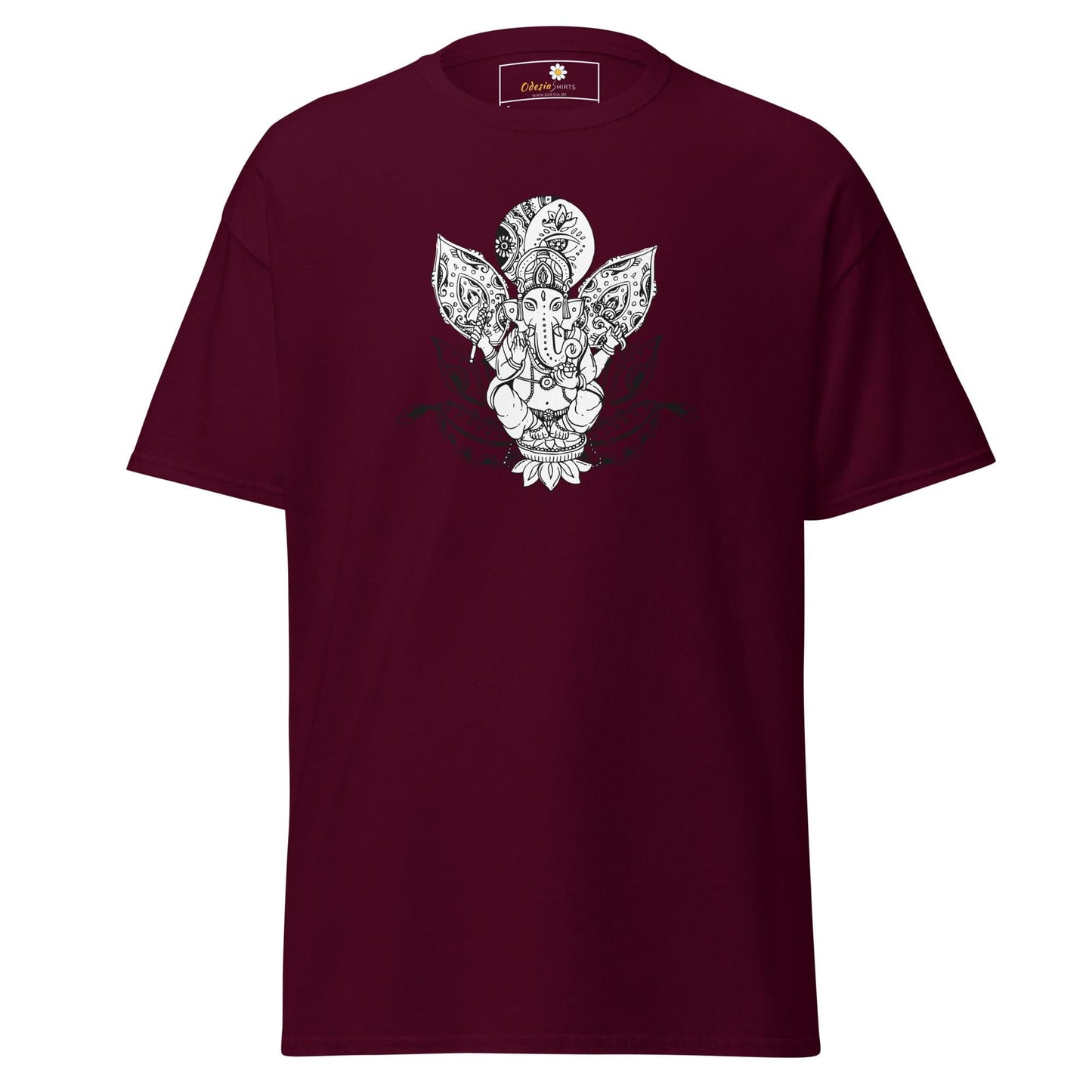 Unisex classic t-shirt - SPIRITUAL GANESH - REGULAR - Maroon / S
