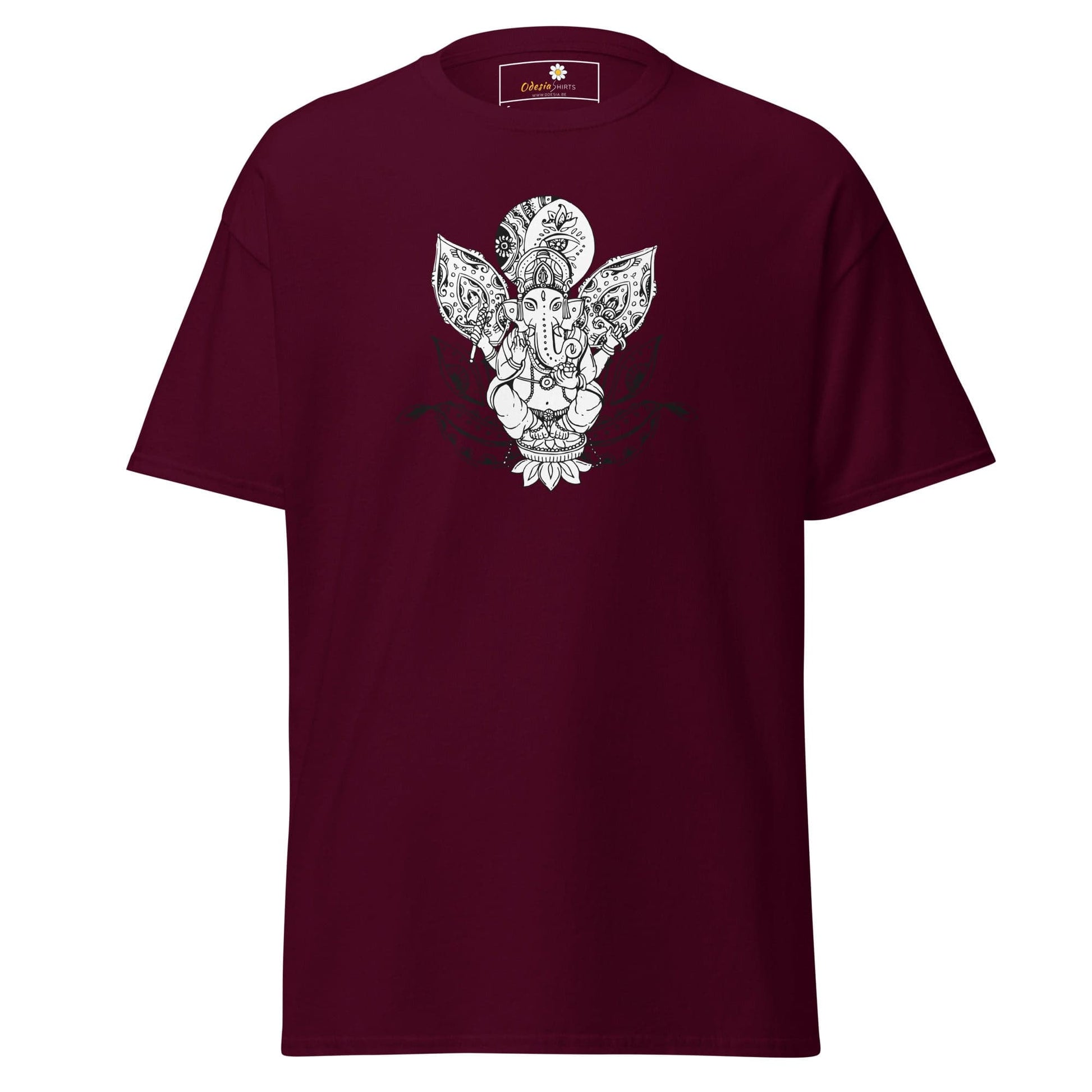 Unisex classic t-shirt - SPIRITUAL GANESH - REGULAR - Maroon / S