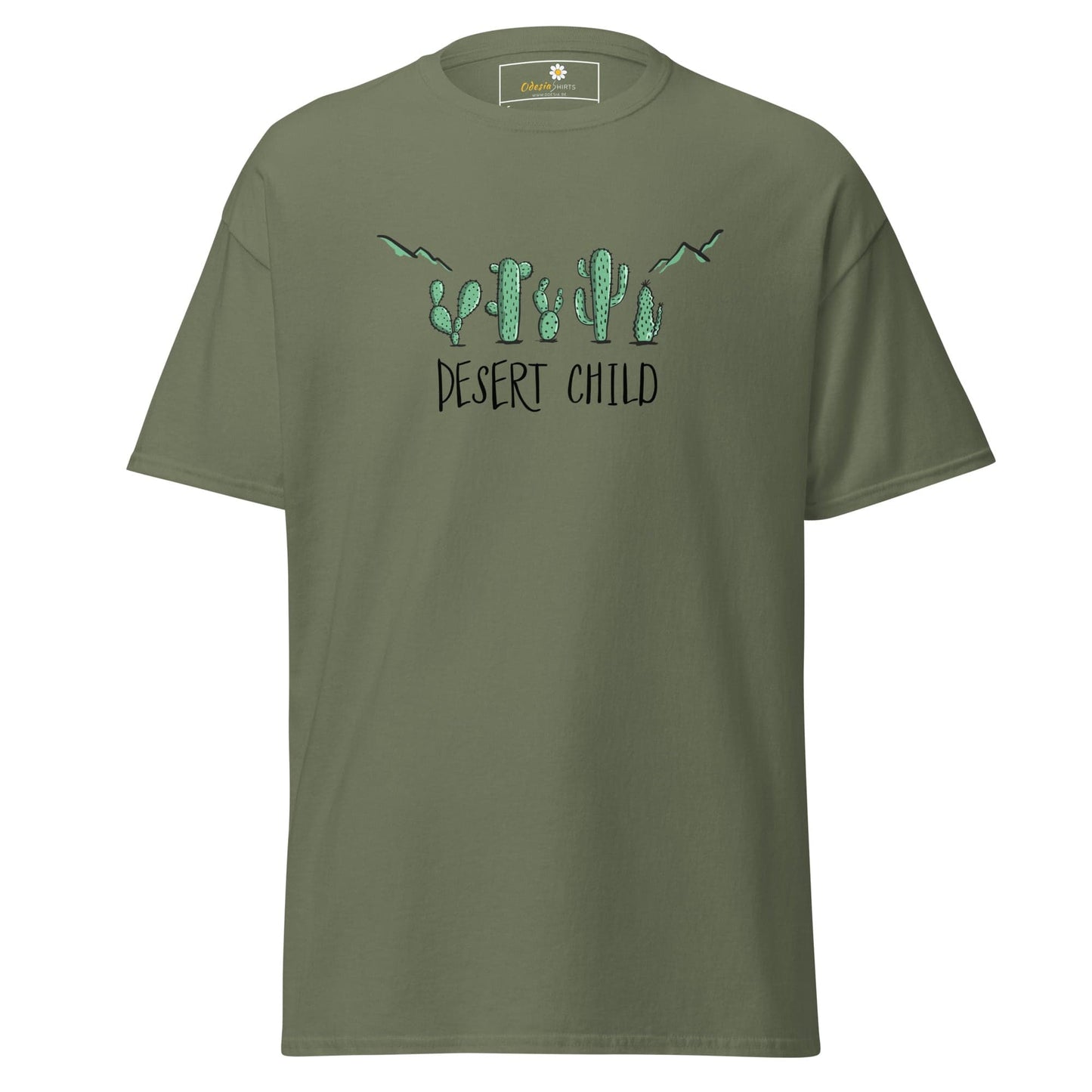 Unisex classic t-shirt - SUMMER DESERT CHILD - REGULAR - Military Green / S