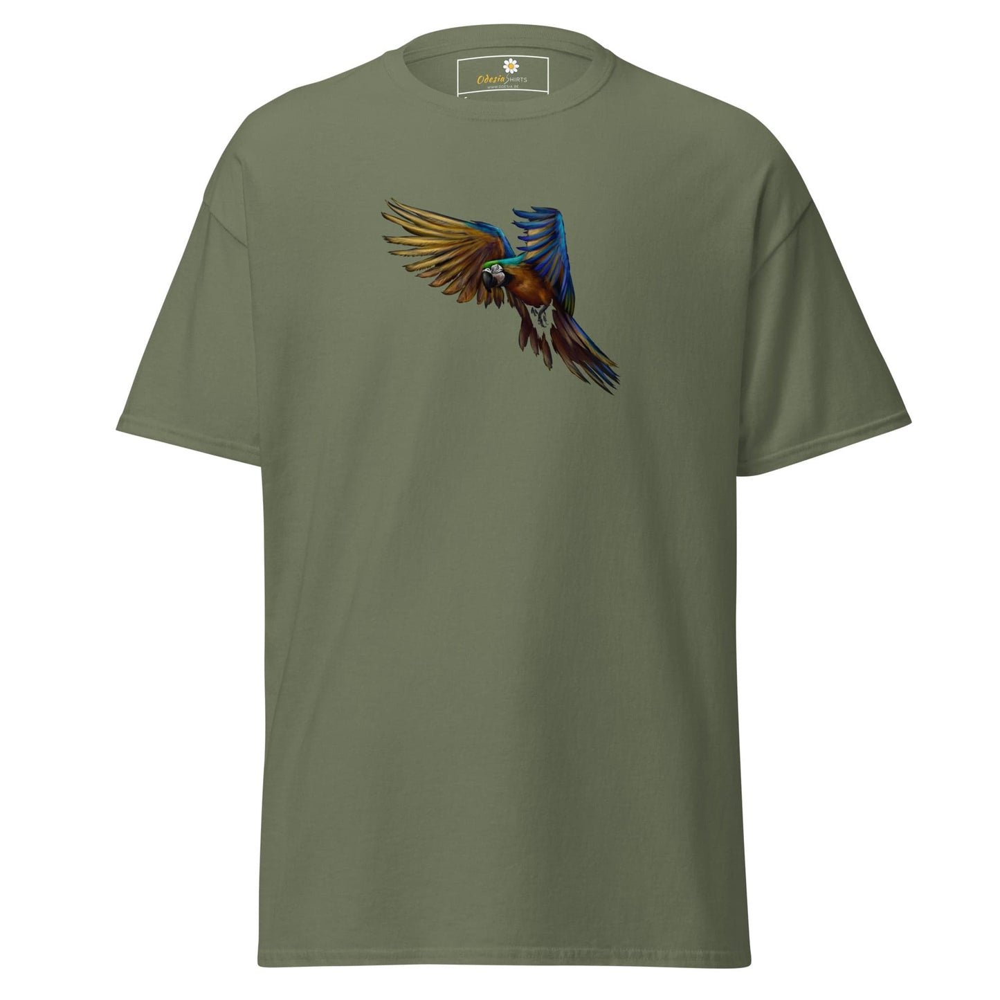 Unisex classic tee - WILD LIFE PARROT - REGULAR - Military Green / S
