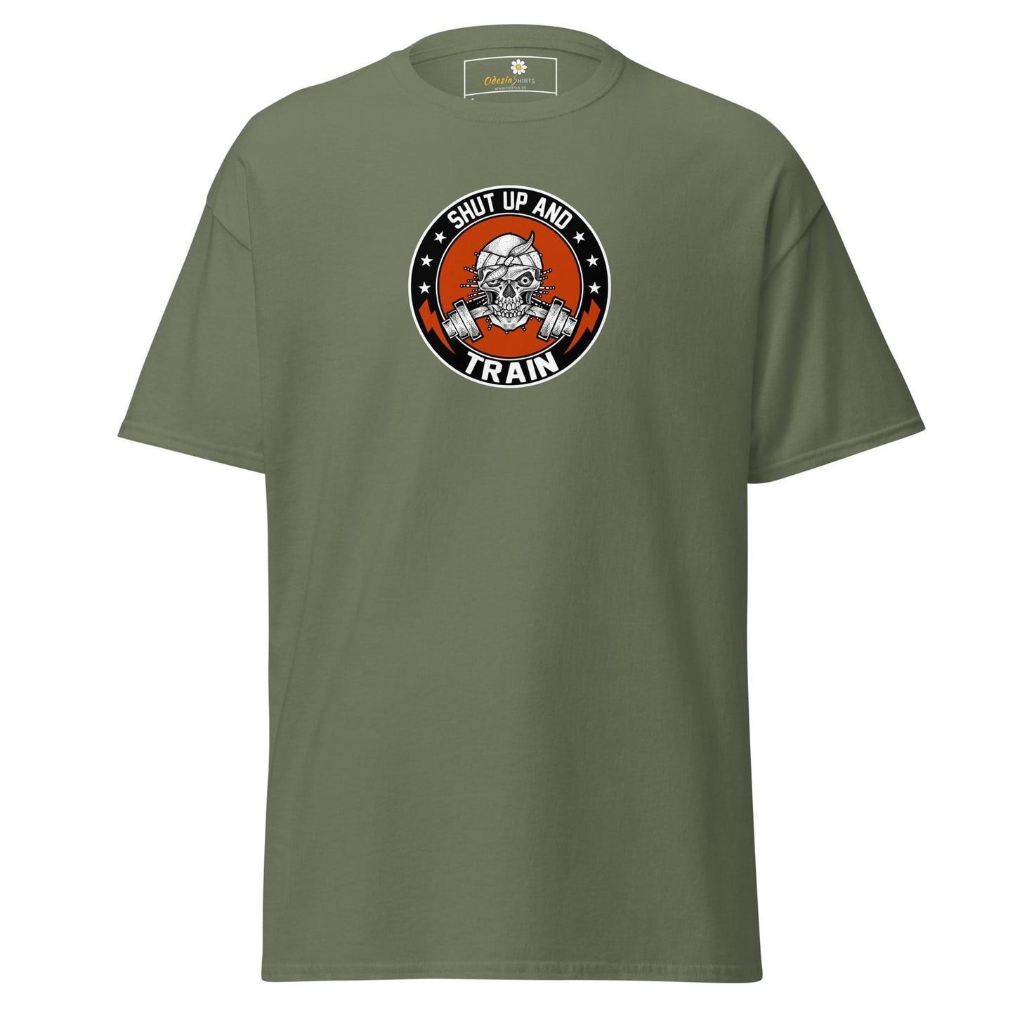 Unisex classic tee - SPORT SHUT UP AND TRAIN - REGULAR - Military Green / S
