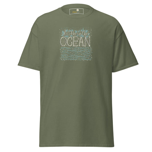 Unisex classic tee - NATURE OCEAN - REGULAR - Military Green / S