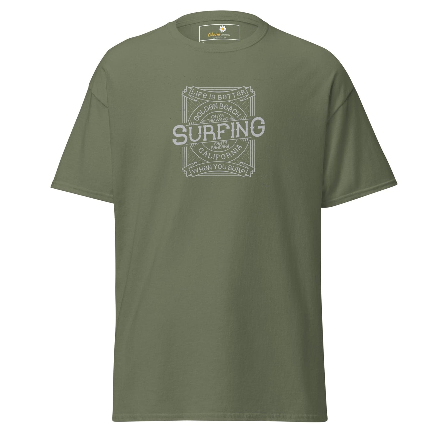 Unisex classic tee - SPORT GOLDEN BEACH SURFING - REGULAR - Military Green / S