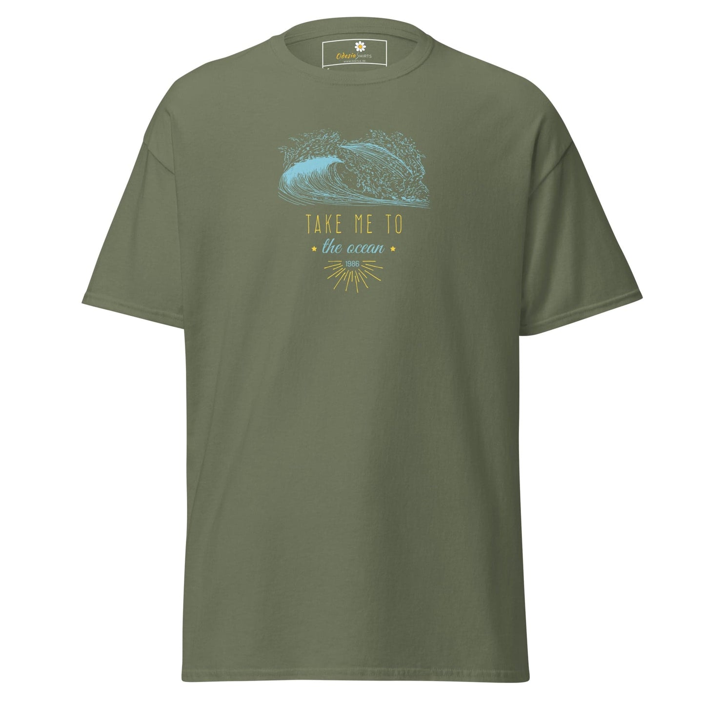 Unisex classic t-shirt - SEALIFE TAKE ME TO THE OCEAN - REGULAR - Military Green / S