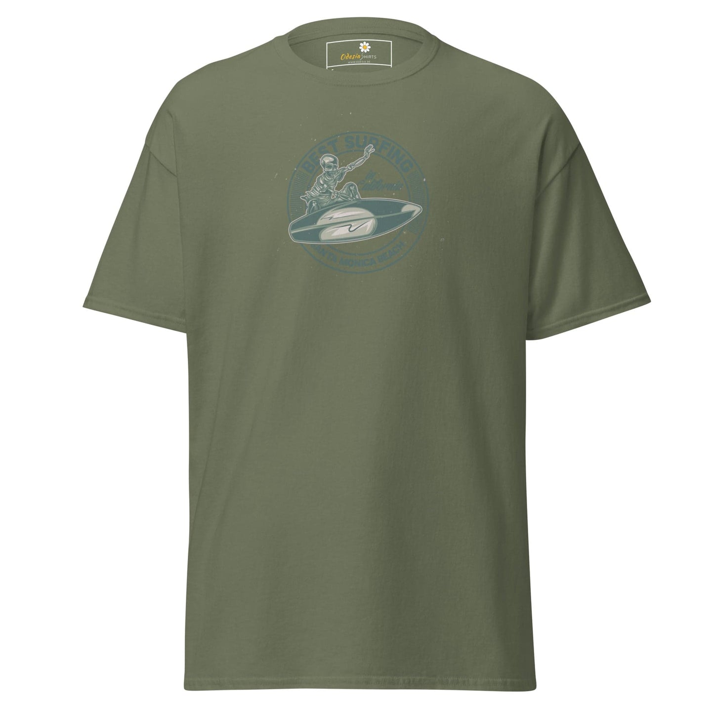 Unisex classic t-shirt - SPORT BEST SURFING - REGULAR - Military Green / S