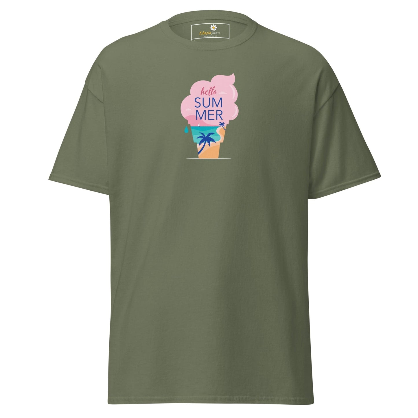 Unisex classic tee - SUMMER MISC ICE - REGULAR - Military Green / S