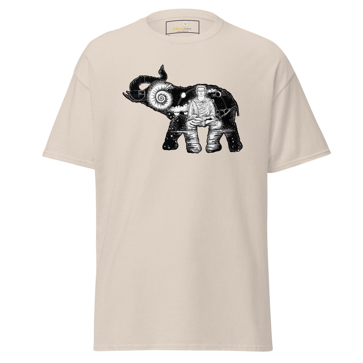 Unisex classic t-shirt - MYSTIC ELEPHANT MEDITATION - REGULAR - Natural / S