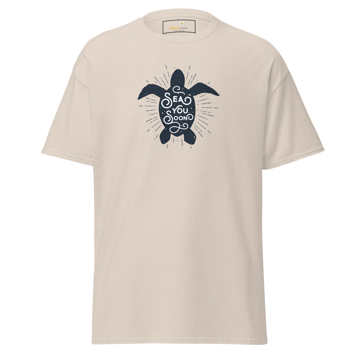 Unisex classic t-shirt - WILD LIFE TORTOISE SEE YOU - REGULAR - Natural / S