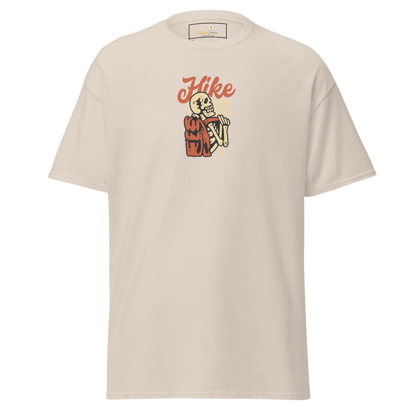 Unisex classic tee - SKULL SPORT HIKE MORE - REGULAR - Natural / S