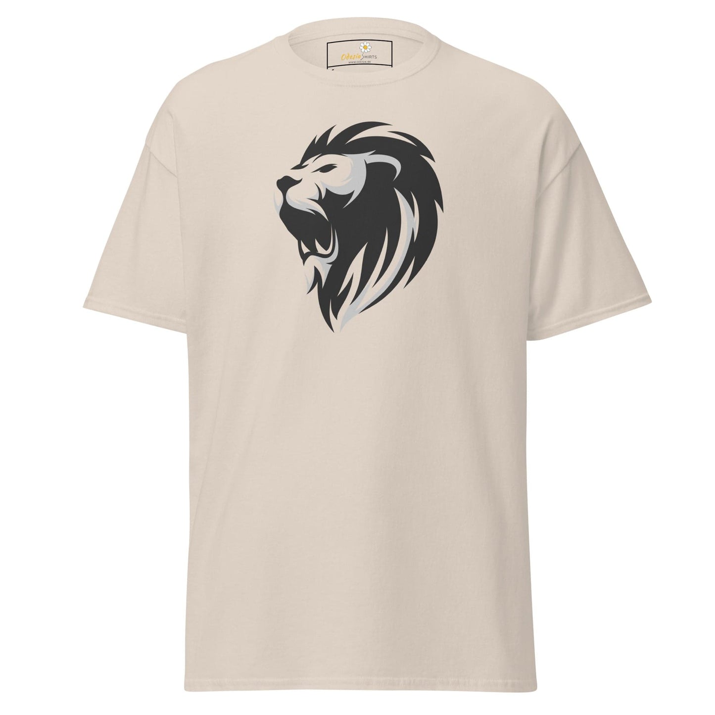 Unisex classic tee - WILD LIFE LION HEAD GREY - REGULAR - Natural / S
