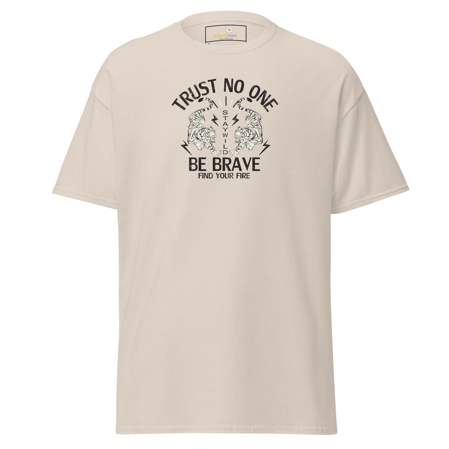 Unisex classic tee - MISC TRUST NO ONE BE BRAVE - REGULAR - Natural / S